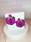 Book 'Em Reading Beaded Library Bookish Bookshop Earrings: Blue