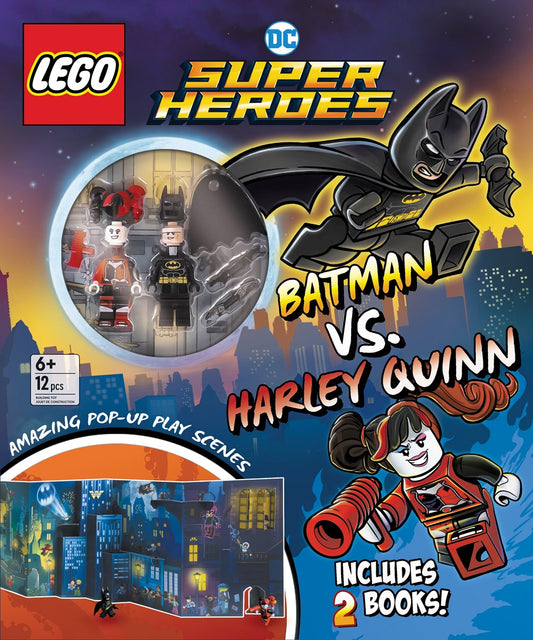 LEGO® DC Super Heroes™ Batman VS. Harley Quinn: Activity Book with Fun Activities, Pop-Up Play Scene, and 2 LEGO(R) Minifigures to Inspire Imagination and Creativity!