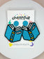 Book 'Em Reading Beaded Library Bookish Bookshop Earrings: Blue