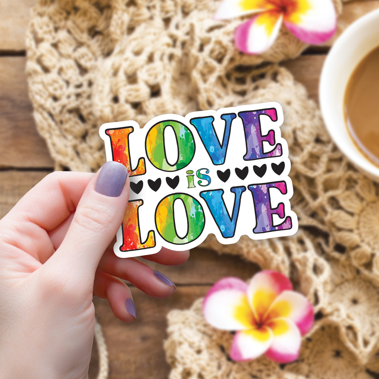 Love is Love Pride Sticker, 3-inch