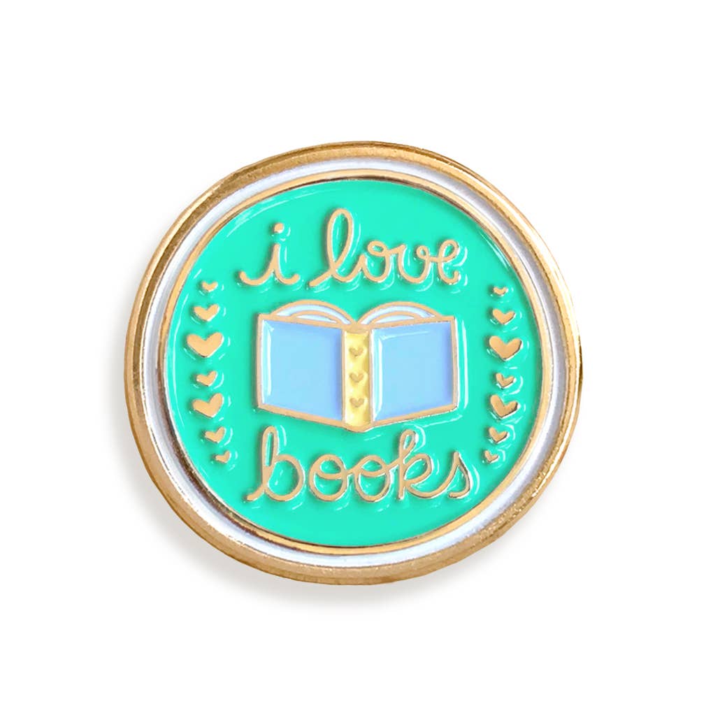 Love Books Enamel Pin