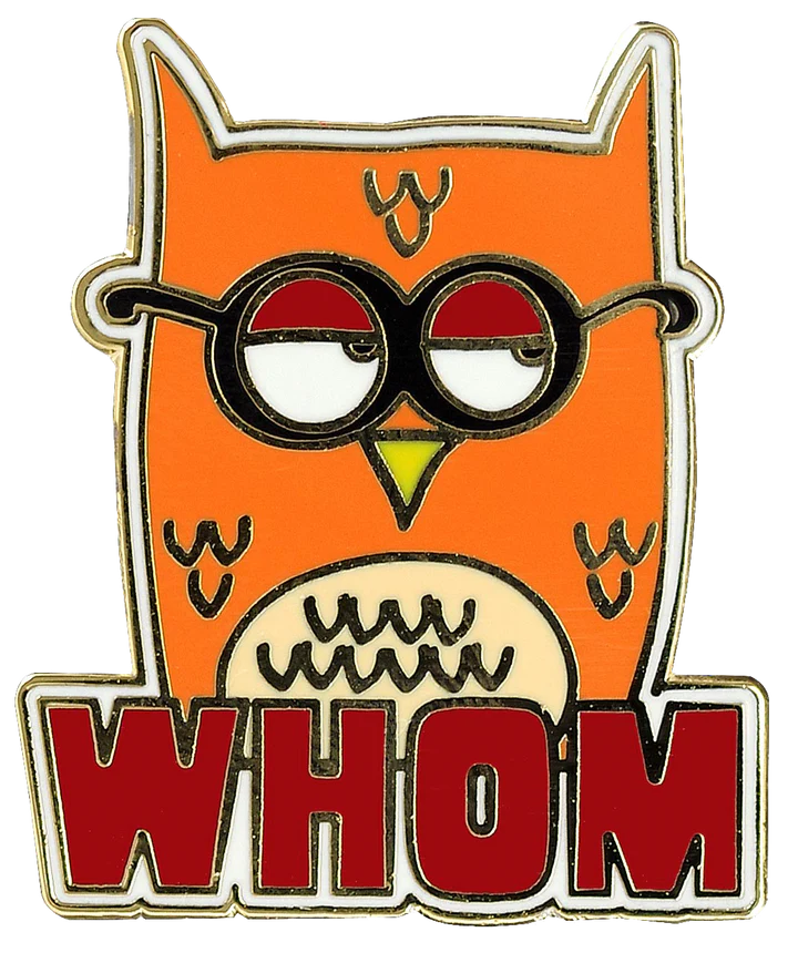 Whom Owl Enamel Pin